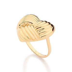 GOLD LINE OF LOVE RING