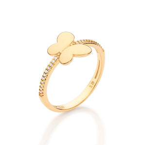 GOLD PAPILLON RING