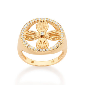 GOLD LUSH PETAL RING