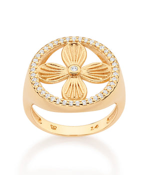 GOLD LUSH PETAL RING
