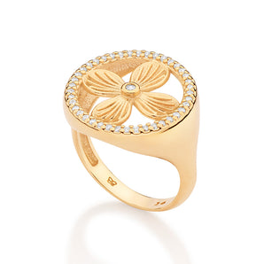 GOLD LUSH PETAL RING