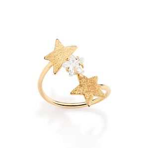 GOLD STARRY NIGHT SKINNY RING