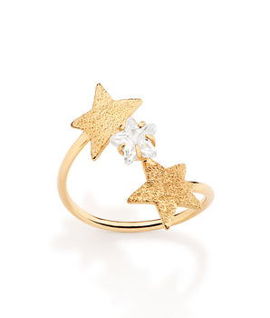 GOLD STARRY NIGHT SKINNY RING