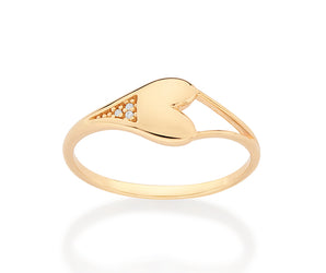 GOLD FAITHFUL LOVE SKINNY RING