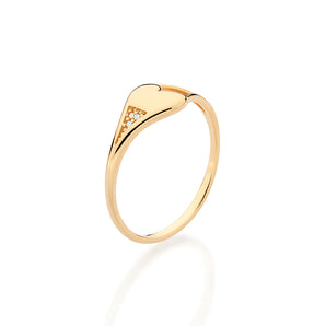 GOLD FAITHFUL LOVE SKINNY RING