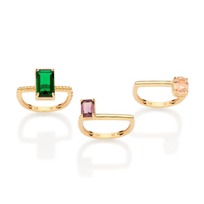 GOLD DIVINE JEWELS RING SET