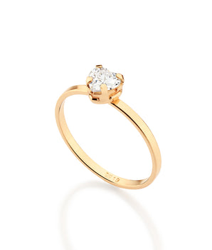GOLD ORIGIN HEART SOLITAIRE RING
