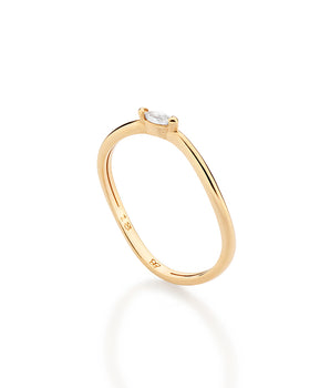 GOLD ETERNAL TIME SOLITAIRE RING