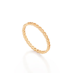 GOLD INFINITY BAND SKINNY RING
