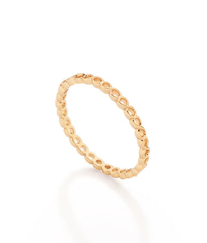 GOLD INFINITY BAND SKINNY RING