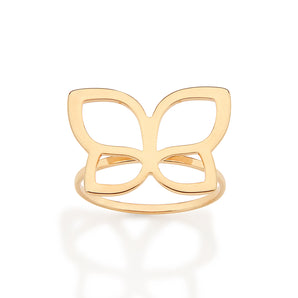 GOLD ROMMANEL BUTTERFLY SKINNY RING
