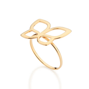 GOLD ROMMANEL BUTTERFLY SKINNY RING