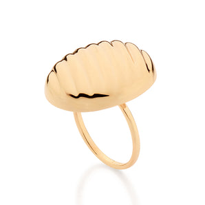 GOLD IMPERIAL OVAL MAXI RING