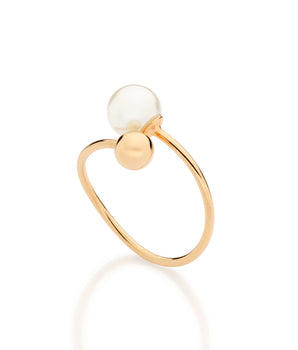 GOLD ORIGIN PEARL ADJUSTABLE RING