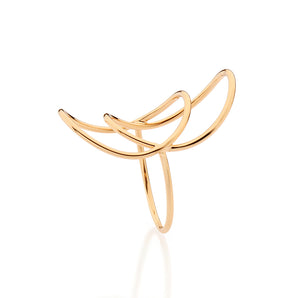 GOLD CIRCLE OF TIME MAXI RING