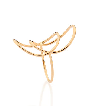 GOLD CIRCLE OF TIME MAXI RING