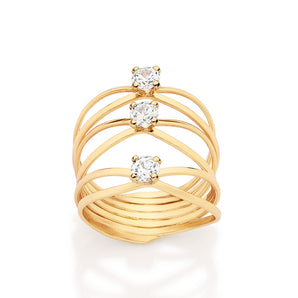GOLD TRILOGY MAXI RING