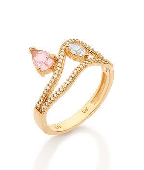 GOLD PINKALICIOUS RING