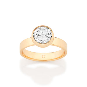 GOLD ETERNAL LOVE SOLITAIRE RING