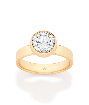 GOLD ETERNAL LOVE SOLITAIRE RING