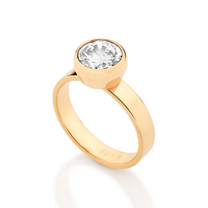GOLD ETERNAL LOVE SOLITAIRE RING