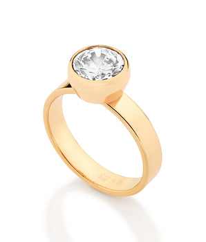 GOLD ETERNAL LOVE SOLITAIRE RING