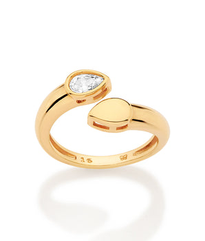 GOLD BOND OF LOVE ADJUSTABLE SKINNY RING