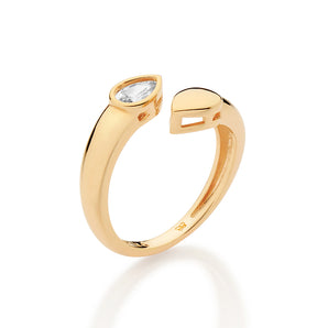 GOLD BOND OF LOVE ADJUSTABLE SKINNY RING
