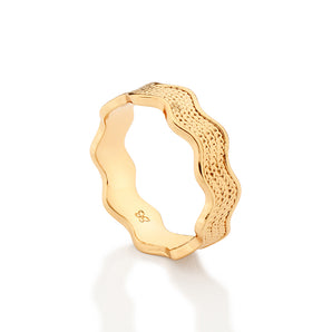 GOLD RICKRACK RING