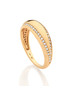 GOLD AZURE VAULT RING