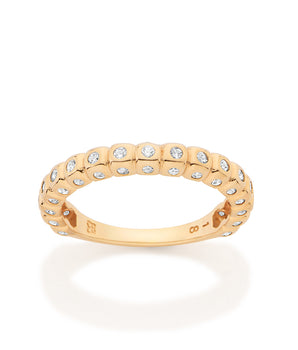 GOLD AZURE DEWDROP SKINNY RING