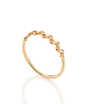 GOLD OPEN RANGE SKINNY RING