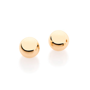 GOLD BALL EARRING  6 MM
