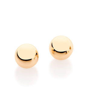 GOLD BALL EARRING  6 MM