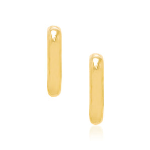GOLD HALF ROUND EARRING