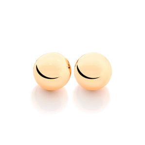 GOLD BALL EARRING   8MM