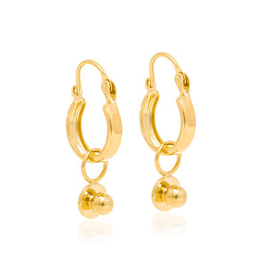 GOLD HOOD EARRING