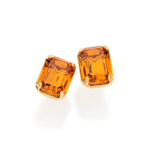 GOLD PLATED EARRING WITH CRYSTAL