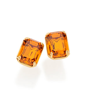 GOLD PLATED EARRING WITH CRYSTAL