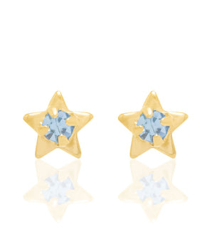 GOLD PLATED KID'S EARRING WITH CRYSTAL