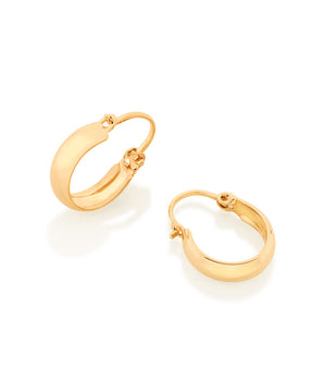 CHILDREN'S HOOP EARRINGS GOLD PLATED