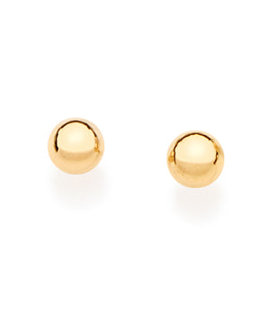 GOLD BALL  EARRING  3 MM