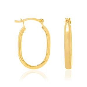 GOLD EARRING HOOP SHAPE