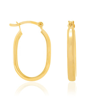 GOLD EARRING HOOP SHAPE