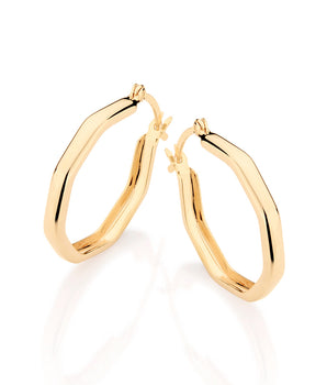 GOLD EARRING HOOP SHAPE