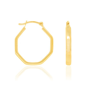 GOLD EARRING HOOP SHAPE