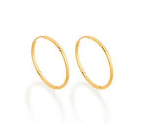 GOLD EARRING HOOP SHAPE