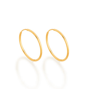 GOLD EARRING HOOP SHAPE