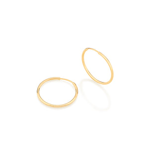 GOLD EARRING HOOP SHAPE