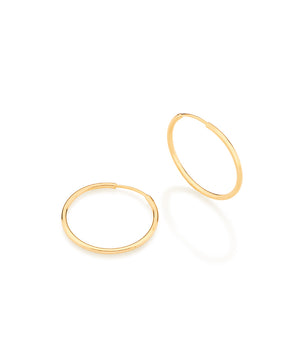 GOLD EARRING HOOP SHAPE